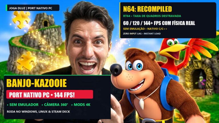 Banjo-Kazooie no PC: 5 Motivos Pelos Quais o Port Nativo É Melhor Que Emulador