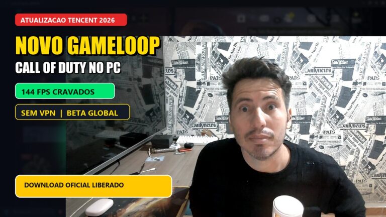 Novo GameLoop 2026: 7 Passos para Jogar Call of Duty Mobile no PC a 144 FPS
