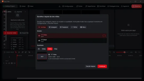 Dluz Film PRO v2.0: Conheca o Novo Editor de Video com Agente IA e Dublagem Automatica
