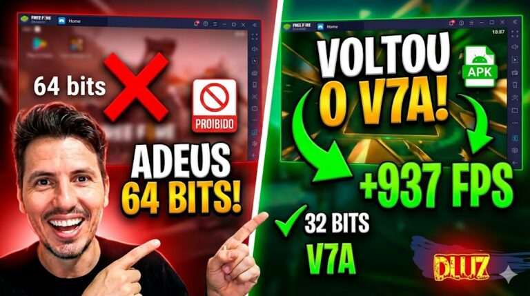 Free Fire V7A 2026: Download Atualizado e Como Instalar no Emulador (Mais FPS)
