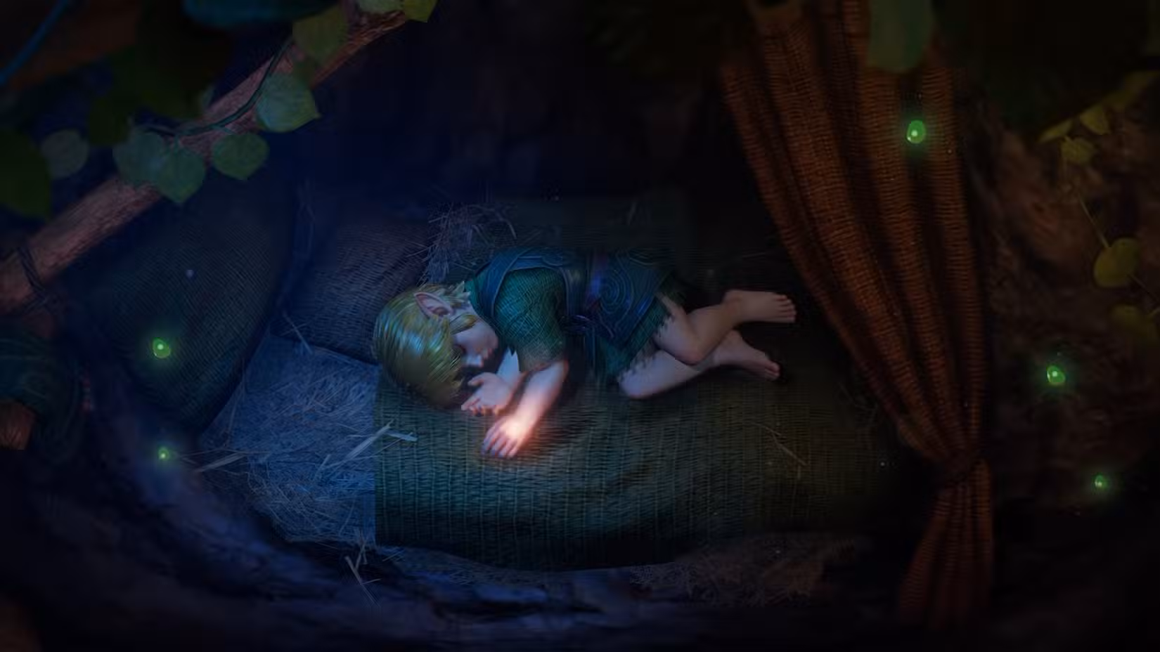 Zelda Ocarina of Time Remake Link Sleeping