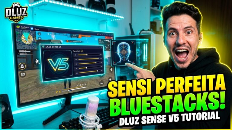 DLuz Sense V5: O Melhor Auxilio de Sensibilidade para BlueStacks Sem Tremedeira e Zero Ban