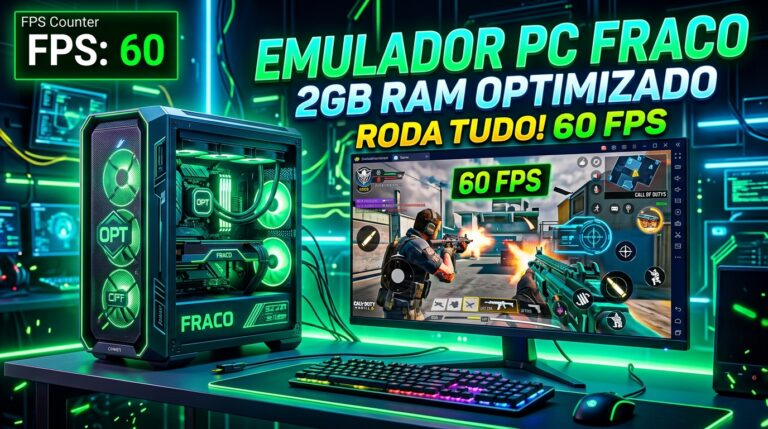 Top 3 Emuladores Mais Leves para PC Fraco (2GB RAM) em 2026: Qual Vale a Pena?