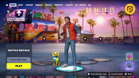 Fortnite countdown: An image of the power hour countdown in Fortnite.