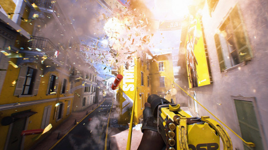 Best FPS Games: An image of Monaco getting destroyed in The Finals.