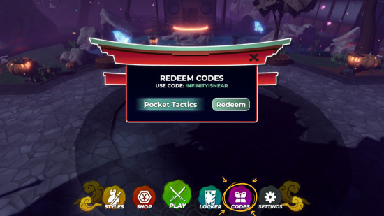 The Mugen Codes redeem window