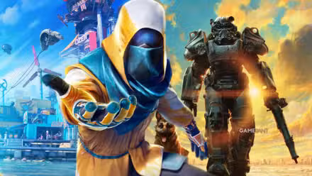 Tides of Tomorrow tidewalker in front of power armor and dog meat