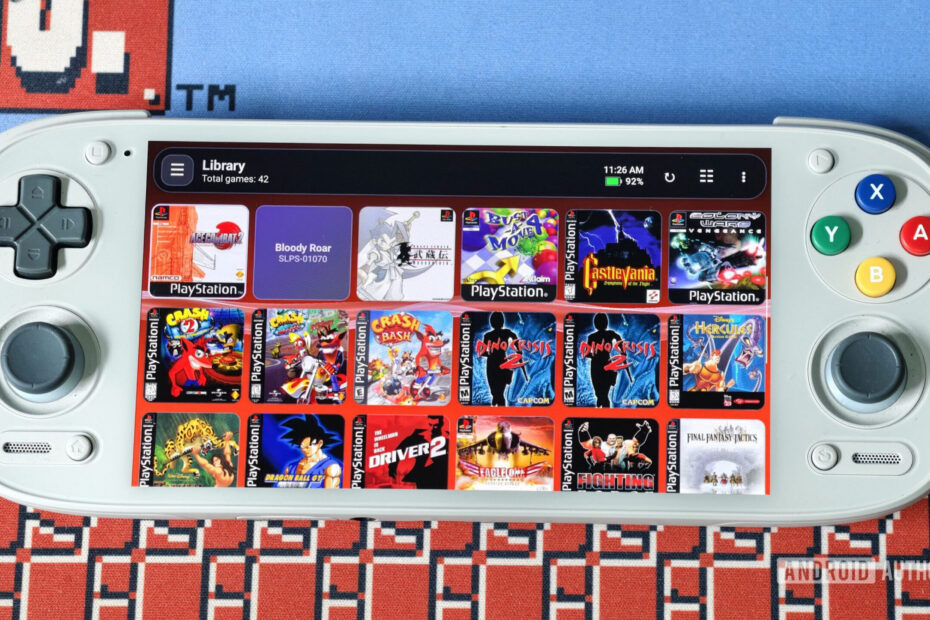 ARMSX1 emulator on Retroid Pocket G2 handheld