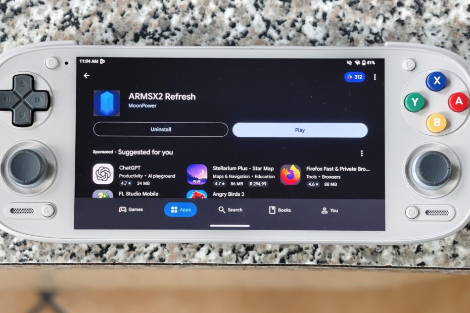 ARMSX2 Refresh Play Store on handheld