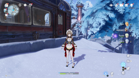 genshin impact 7.0 preview - Sandrone freezing to death in the snow